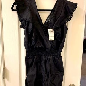 NWT INC Black Romper XS